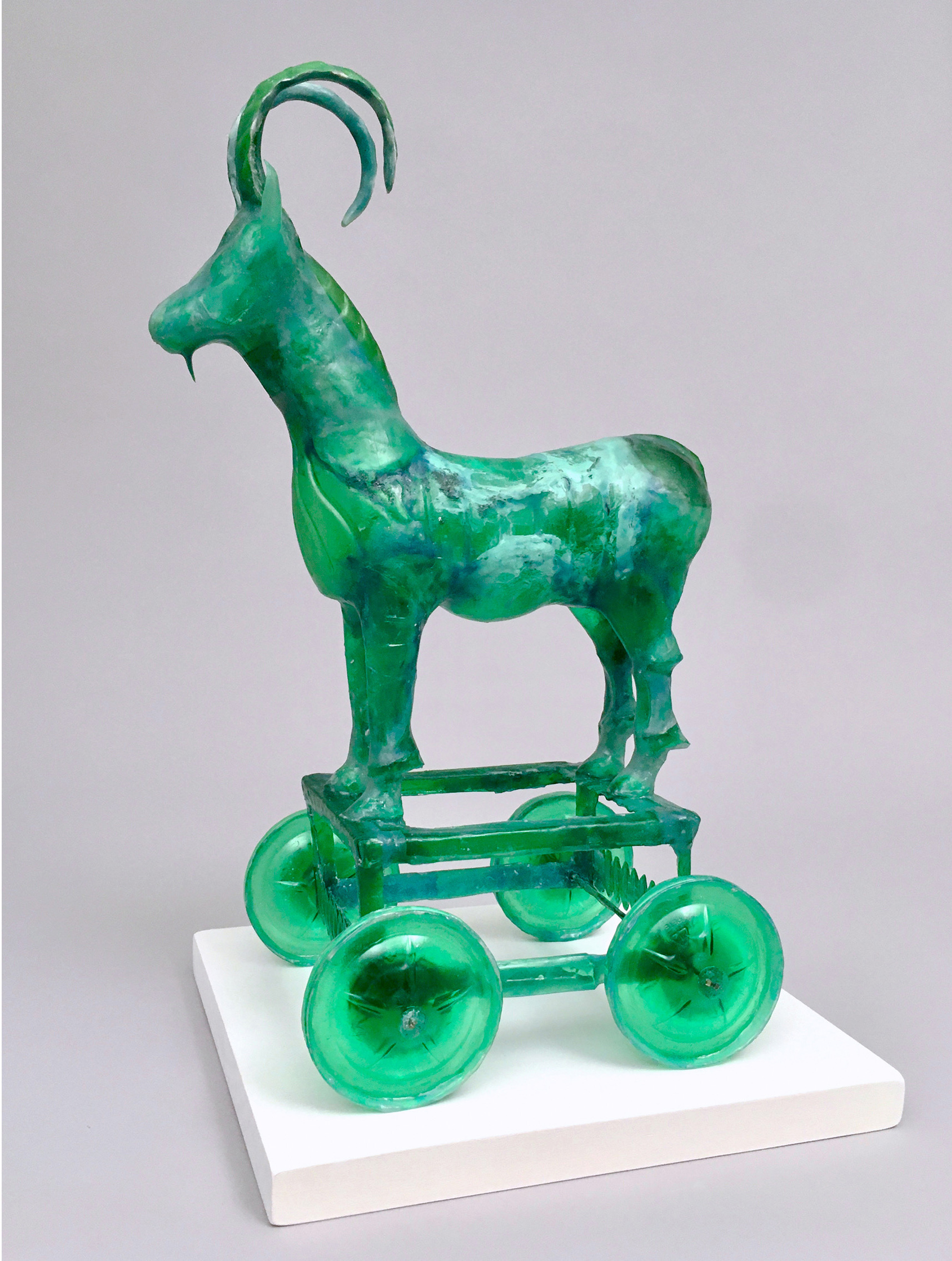 Green Ibex on Wheeled Cart